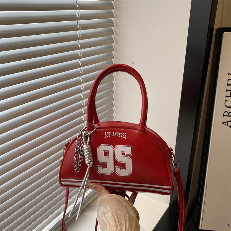 New fashion underarm bag women's tide glossy dumpling bag autumn simple casual one shoulder crossbody women's bag