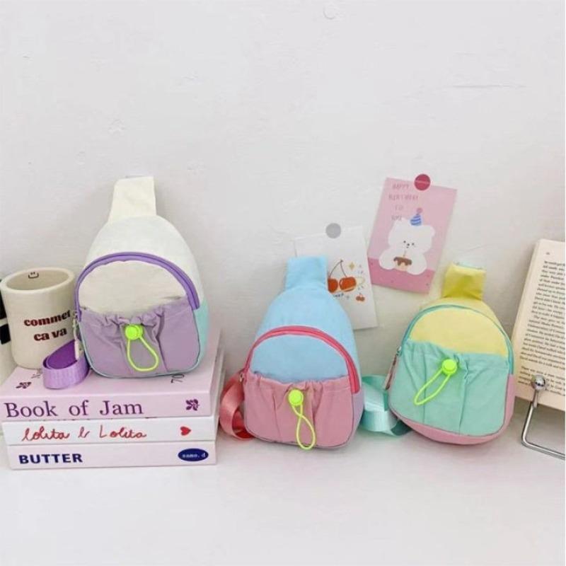 Kids Colorful Crossbody Chest Bag, Cute Lightweight Mini Shoulder Bag for Boys and Girls, Compact Casual Travel Daypack for Phone and Small Essentials