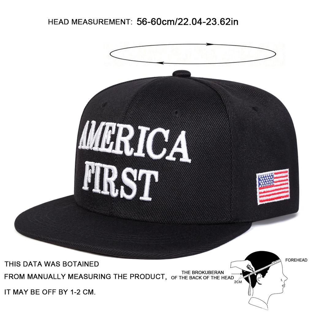 Hip-Hop Stitching Stitched Embroidered Alphabet First America Neutral Gender Women Men For Hats Spring And Autumn Outdoor Adjustable Casual