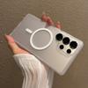 Luxury Matte Shockproof Armor Clear Case for Samsung Galaxy S26 S25 FE S24 Plus Ultra For Magsafe Magnetic Bumper Acrylic Cover