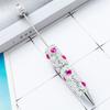 6pcs Rhinestones Fancy Pen Ballpoint Pen Smooth Writing Pen 1.0mm Glittering Beadable Pen Stationery Pen for School