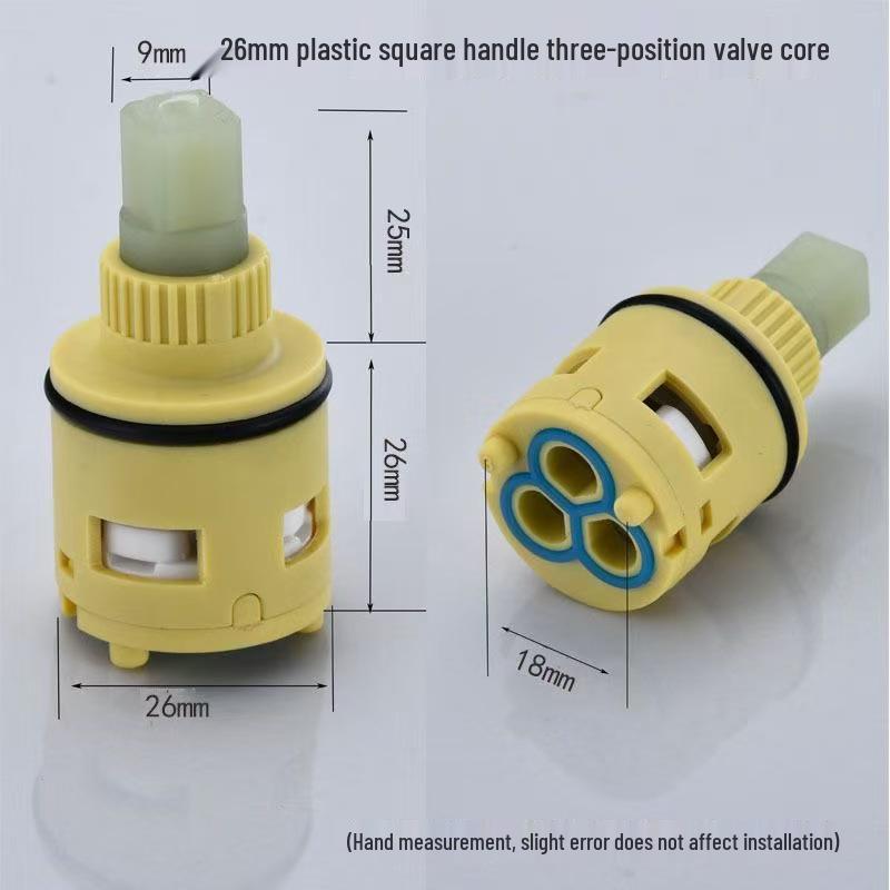 Ceramic Hot/Cold Faucet Cartridge Kit for Kitchen, Basin, and Shower Repair