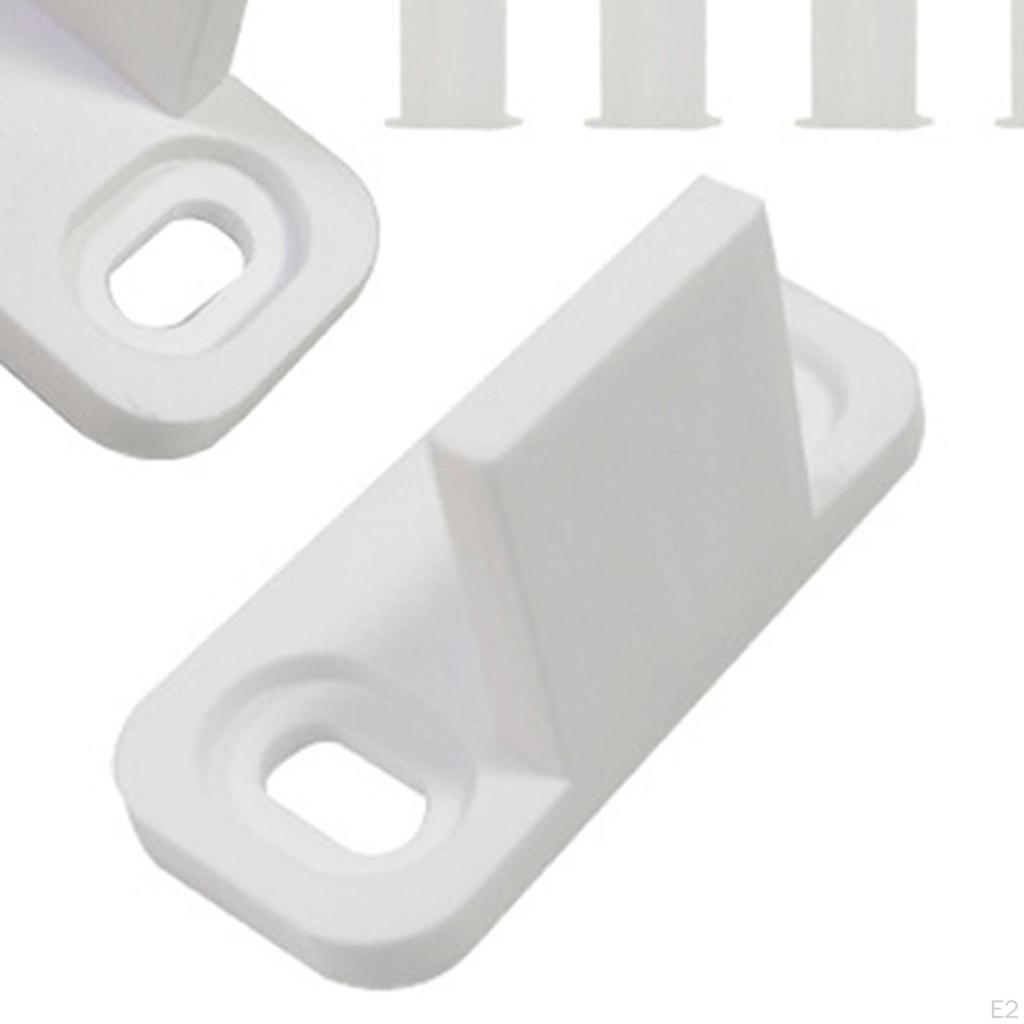 Sett med 2 justerbare skyvedørføringer bunnklemme del m/ skruer for skap