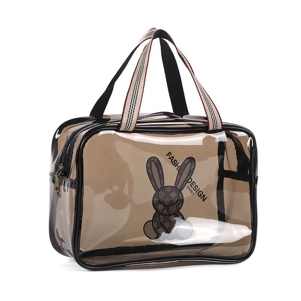 Thickened Waterproof PVC Toiletry & Makeup Travel Organizer Bag with Large Capacity