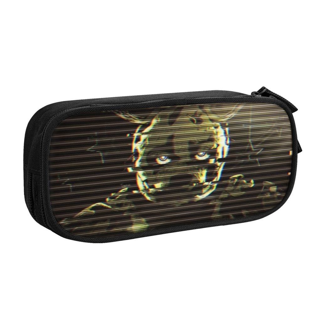 Springtrap Fnaf Federmäppchen Stiftebox Taschen Schüler Große Kapazität Büro Reißverschluss Federmäppchen