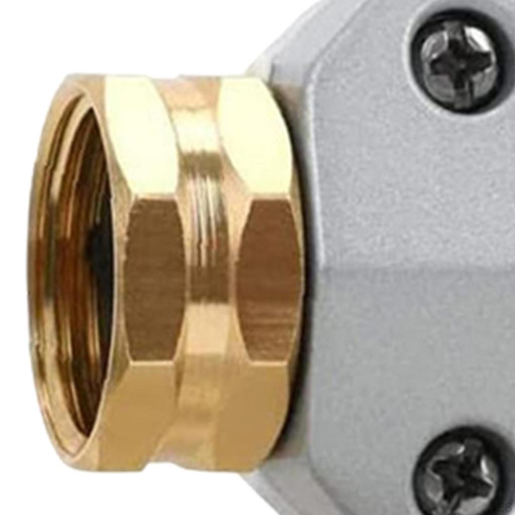 Garden Hose Repair Set End Mender Fit 3/4 Inch and 5/8 Hoses Aluminum Water