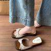 Retro Shoes Wedge Heels Height-increasing One-shoulder Slippers Women's Shoes New Cool Slippers