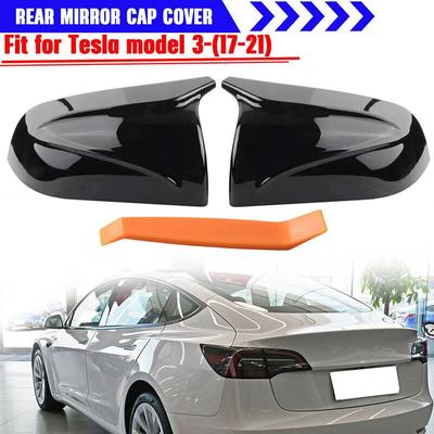 Dla Tesla Model 3 2016 2017 2018 - Samochodowe Zamienne Pokrywy Lusterka Wstecznego Bocznego Styl OX Hron
