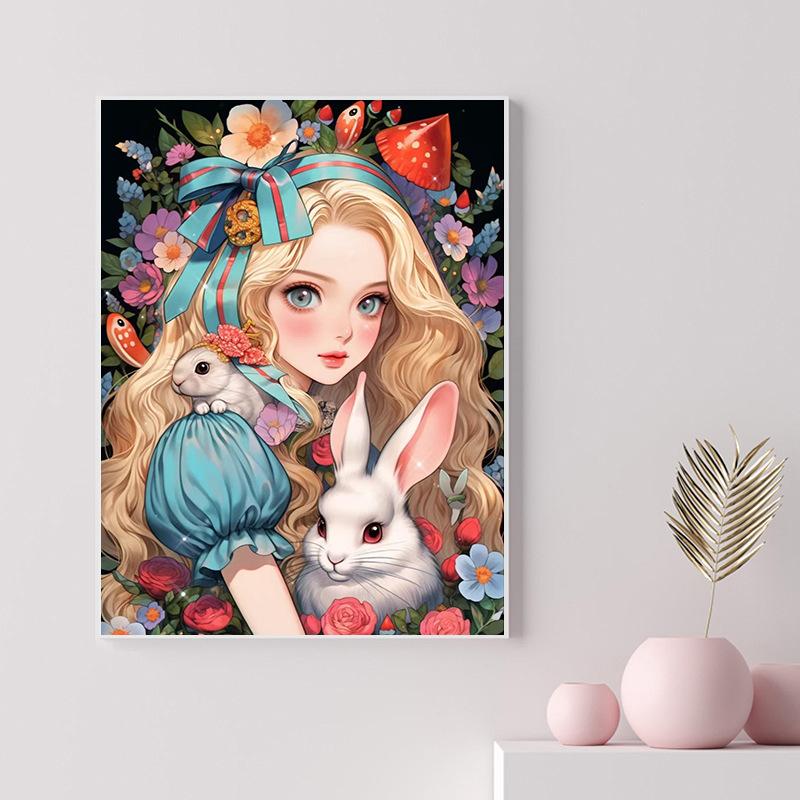 40X50Cm Diamond Painting Large Size Diamond Sticker Bedroom Living Room Decorative Painting With Photo Frame