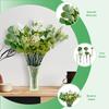 70/75Pcs Faux Greenery Combination Set Artificial Wedding Bouquet Set Faux Flowers Kit for Wedding Home Decoration