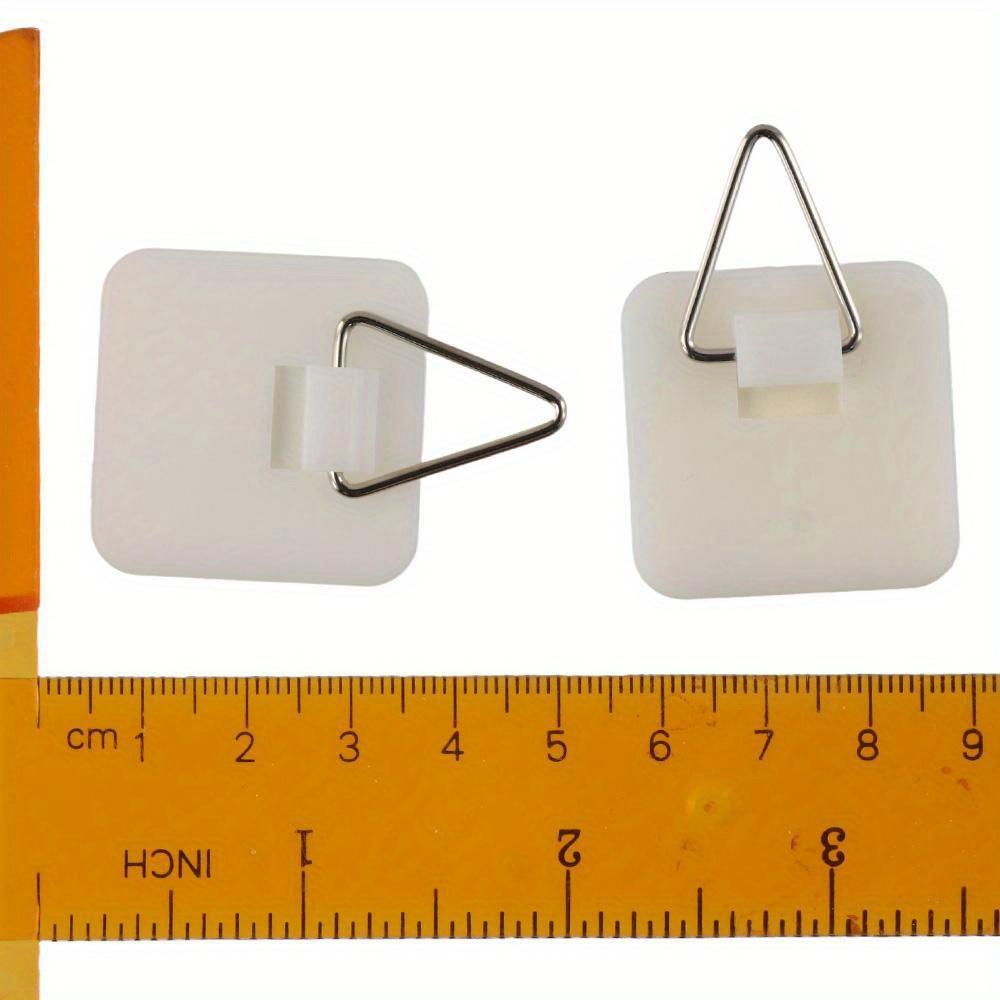 30Pcs Invisible Adhesive Plate Hanger Sticky Photo Frame Hangers Without Nails for Plate Pictures Wall Art Decor Supplies