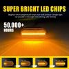 2 Front LED Side Marker Amber Light Sequential For Volkswagen 2000-2004 Golf MK4