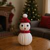Snögubbe Mittpunkt Bordsdekoration 3D Papper Handgjord Jul Snögubbe Prydnad Vinterdekor För hem Fest Hylla Kontorsbord
