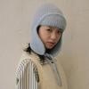 Earmuff Winter Knitted Cap Warm Wool Blend Hat Fashion Pilot Hat  Unisex