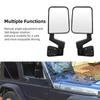 And Side Mirrors for OE 105495870 Manual Folding Rearview Mirrors for TJ Manual Mirrors Driver's Passenger's Wrangler, 67123792, Non-heated 1997-2002