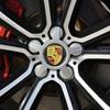 4pc Car Wheel Center Caps Rim Cap Logo Stickers Car Key Chain For Cayenne Panamera Macan 911 Taycan Boxster Car Keychain