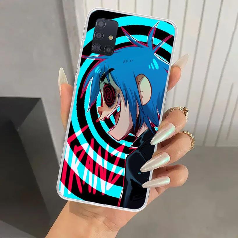 Gorillaz Anime Phone Case for Samsung Galaxy A52 A32 A22 A12 A02S A50S A30S A10S Note 20 Ultra 10 Plus S10 A31 A20 A71 A72 Galax