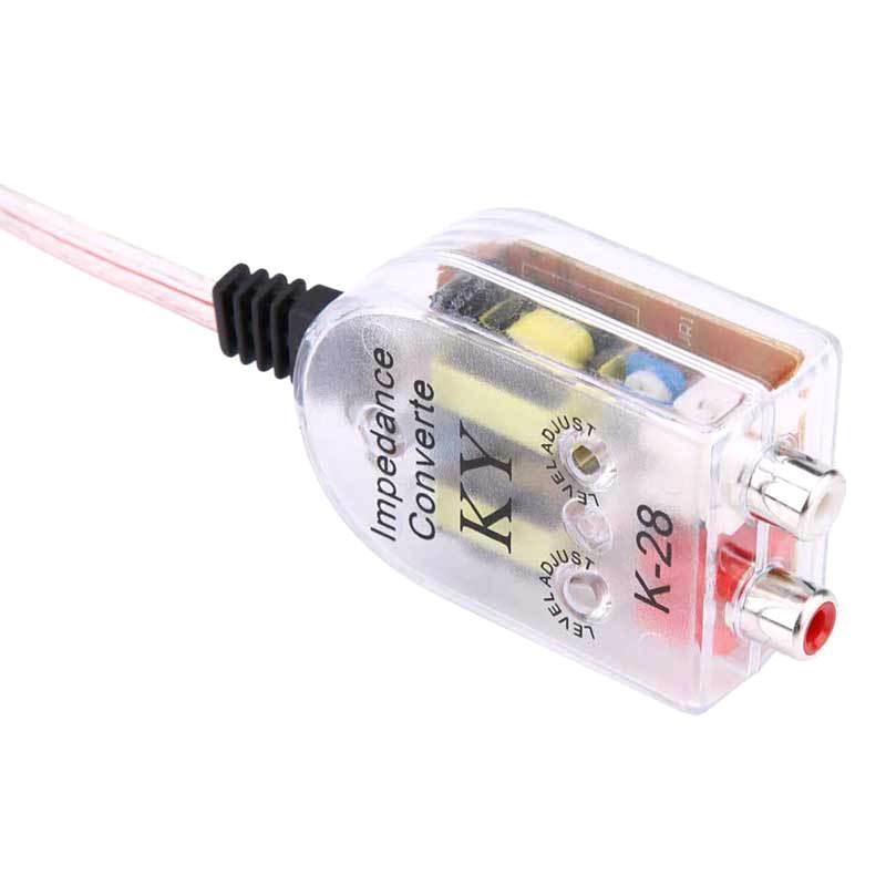 12V Universal Car High To Low Impedance Converter Speaker To Rca Line Car Converter High Quality Product Parts Accessorie