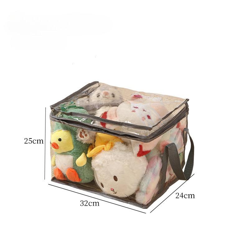 

Plush Toy Storage Bag Large Capacity Organizer for Children s Stuffed Animals, Student Book Waterproof Storage Study Container