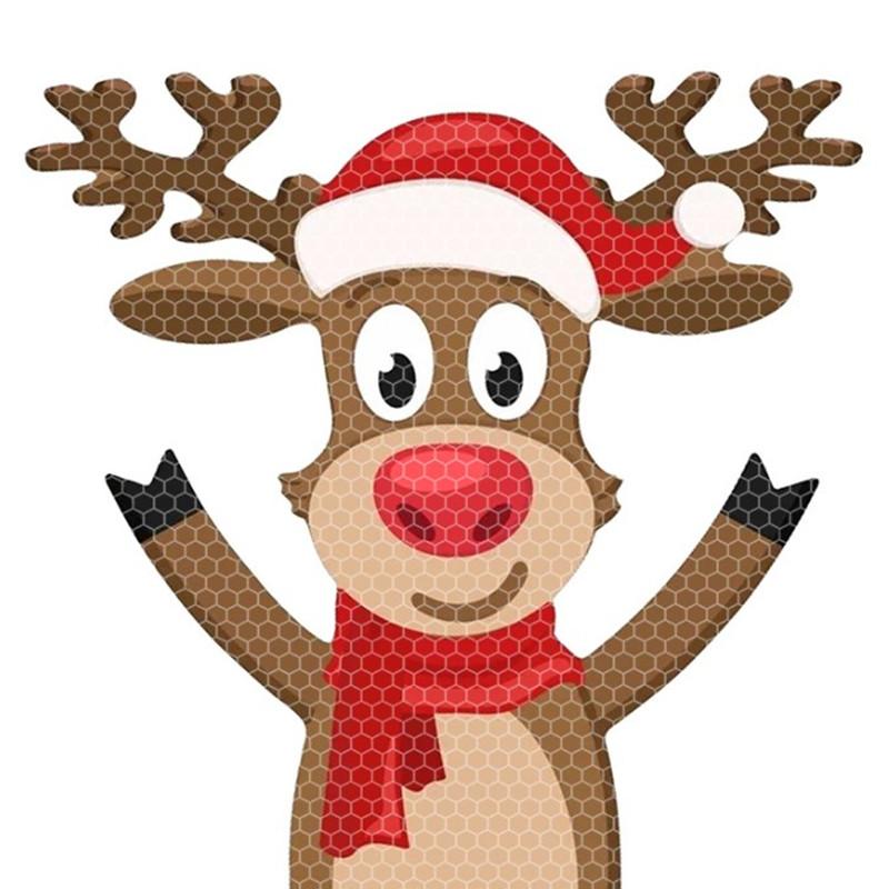 Christmas Reflective Car Magnets Set Snowman Santa Magnets Decoration Bulb Light Magnets Stickers for Home Refrigerator Door