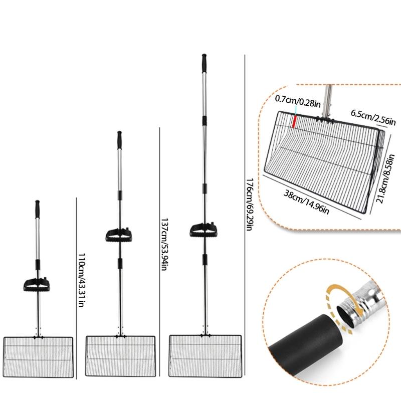 Große Hühnerkot-Schaufeln Metallschaufeln Für Geflügelstreuwanne Hohlkot-Sieb Tiefe Schaufel Einstreuwanne Reiniger