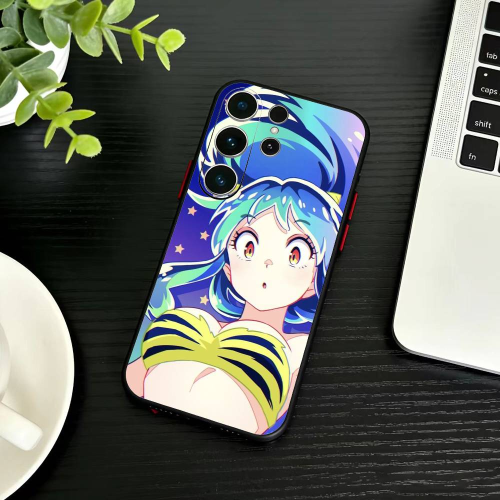 LUM Anime U-Urusei Y-Yatsura Phone Case For Samsung S26,S25,S24,S23,S22,S30,S21,Ultra,Plus,FE 5G Black Soft Cover