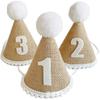 Ins Crown Happy Birthday Hat for Kids Durable Felt Fabric Celebration Headband Decorations Baby Birthday Wedding Party Supplies