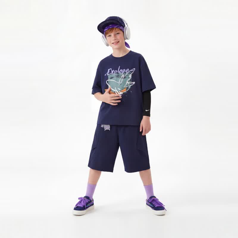 MQD Lightweight Boys' Quick-Dry Casual Knit Shorts