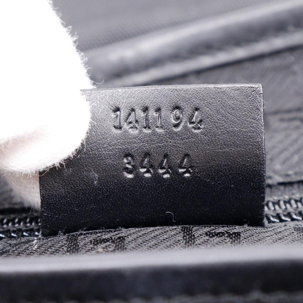 Gucci Shoulder Bag 141194 Black Nylon Canvas Unisex Used