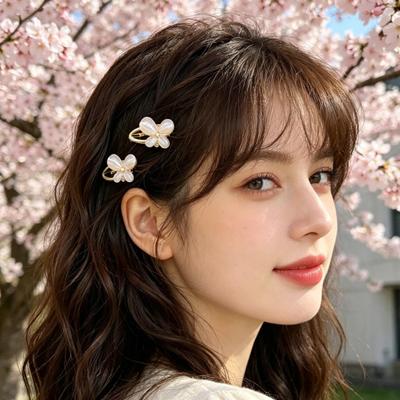 Girl Hairpin Butterfly Decor Easy To Wear Hair Clip Side Bang Hair Organizer Clip Festival Events Cosplay Hair Accessory