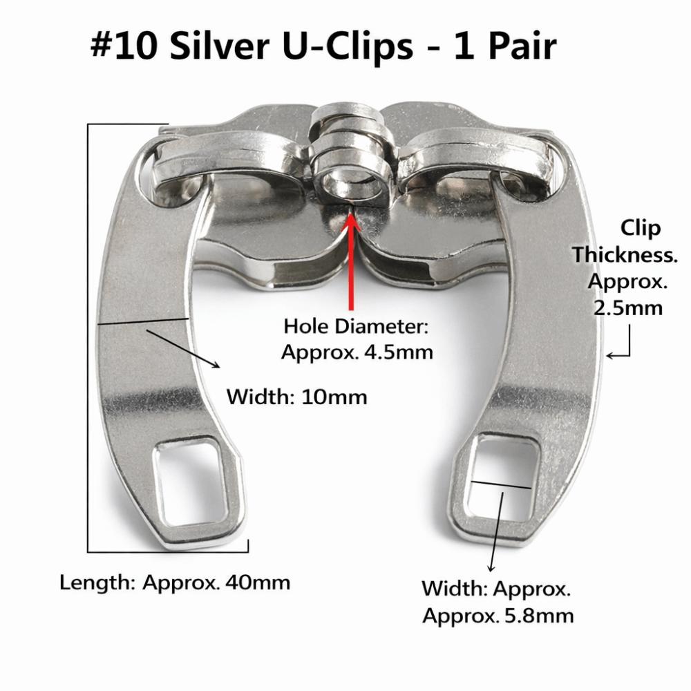 

Bag Zipper Replacement #5 #8 #10 Zipper Slider with Holes Replacement Zipper Pull Large Size Bag Zipper Password Bag Use