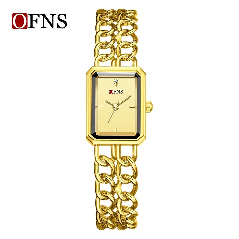Luxury Women's Quartz Watch Elegant Diamond Dial Stainless Steel Band Waterproof Casual Wristwatch