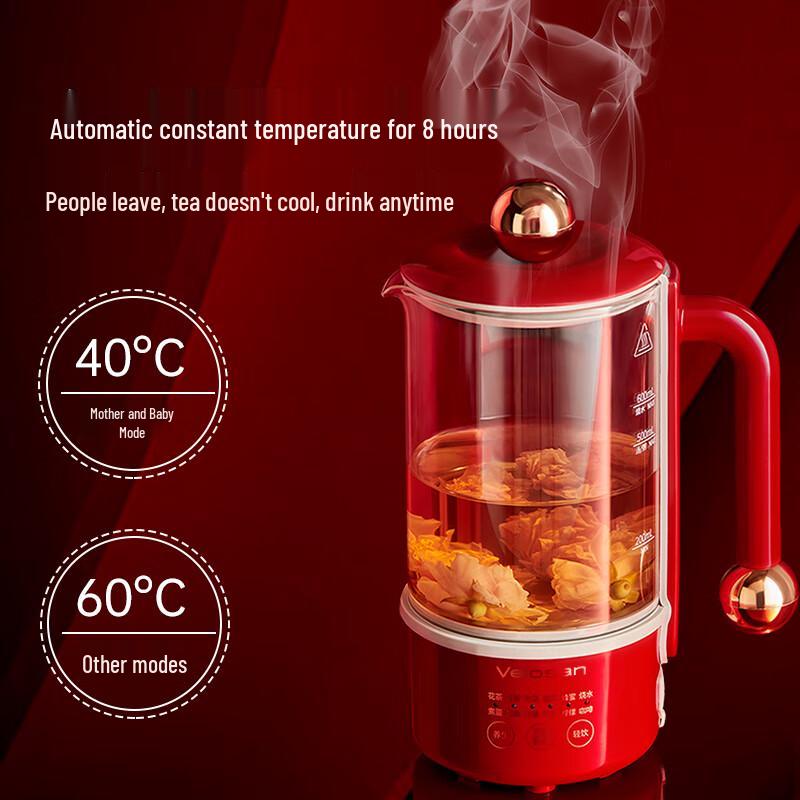 Velosan 0.6L Multifunctional Health Kettle CN plug (adapter included)