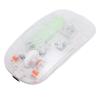 Transparent Wireless Bluetooth Mouse with USB Receiver 2.4G 3 Adjustable DPI Computer Mouse for PC
