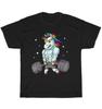 Muscular Unicorn Weightlifting Funny Gym Workout T-shirt