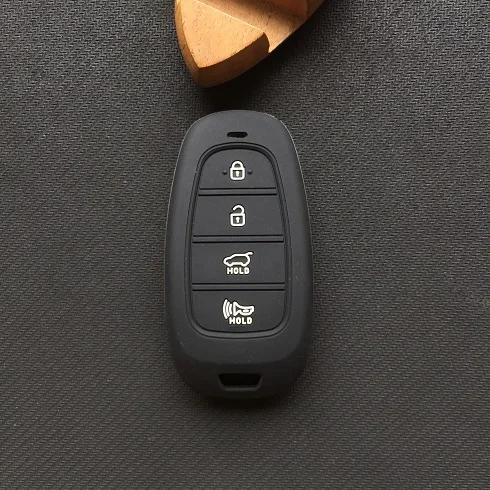 Silicone Car Key Cover Case For Hyundai New Shengda/Ge Rui Santa Fe Ix45 Car Key Cover 4 Button Porta Llaves Pared Casa