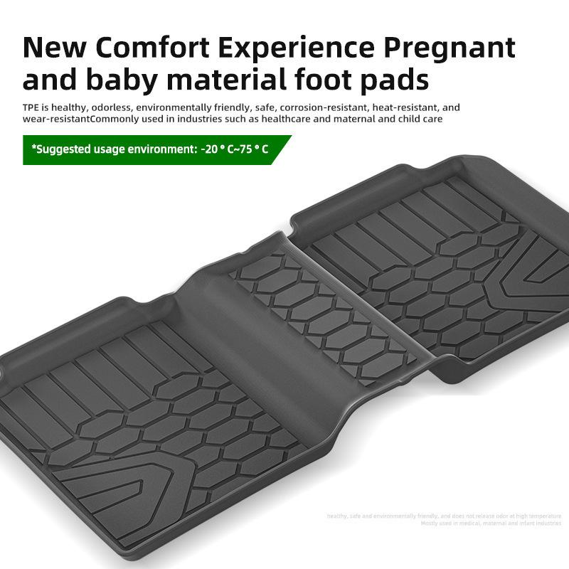 Waterproof TPE Floor Mats for 2024-2025 Lada AURA, eco-friendly and custom-fit for each model.