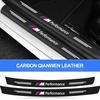 For Car Rear Bumper Trunk Carbon Fiber Stickers Auto Rear Bumper Trunk Load Edge Protector For Bmw M1 M E46 E90 E60 F07 F10