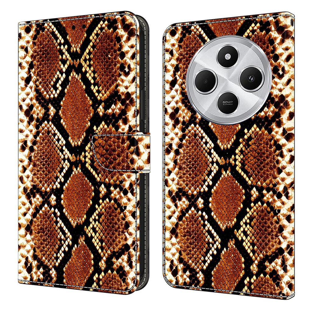 Wallet Case For Xiaomi Poco C75 4G/Redmi 14R 5G/14C 4G Pattern Printing PU Leather Flip Stand Phone Cover