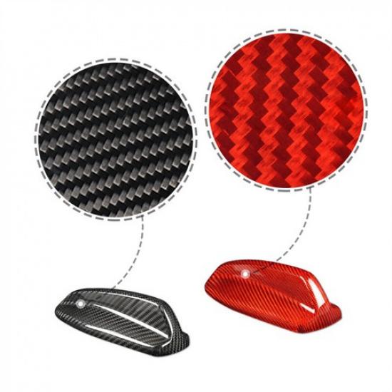 Real Carbon Fiber Car Roof Shark Fin Antenna Cover Sticker For Volvo S90 2016-24