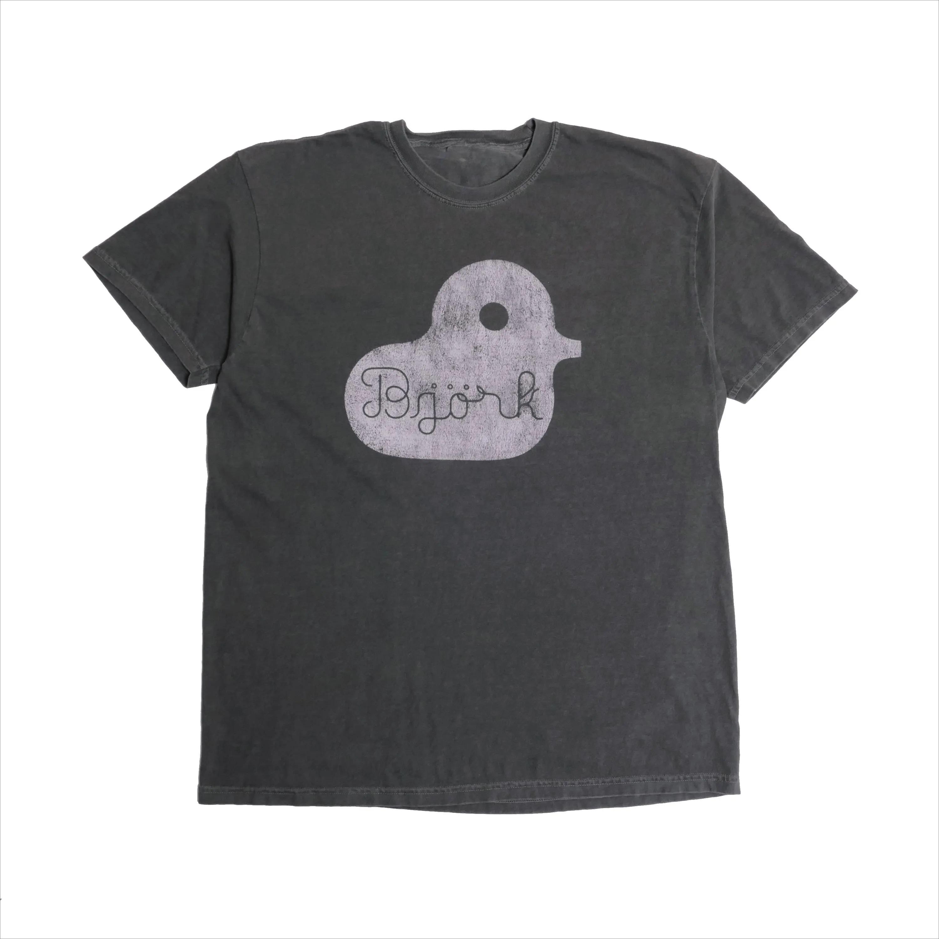 

2026 Summer Womens Vintage Bjork Vespertine Duck TShirt Unisex Cotton and Breathable Short Sleeve Oversized Loose Casual S