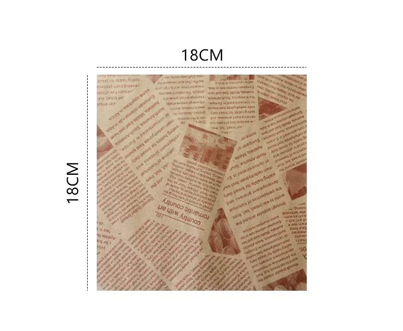 100/1000 Pcs Oil-Proof Paper for Wrapping Burger Bread Fried Food Sandwich Packaging Fryer Air Baking Paper Plate  Accessories