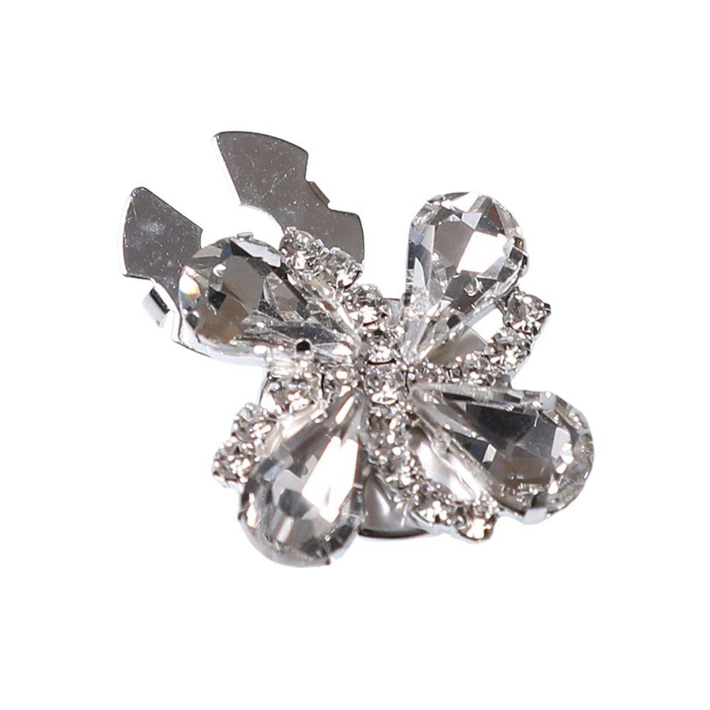 DIY Accessories Rhinestone Button Cover Detachable Clip-On Button  for Shirt Tuxedo Accessories