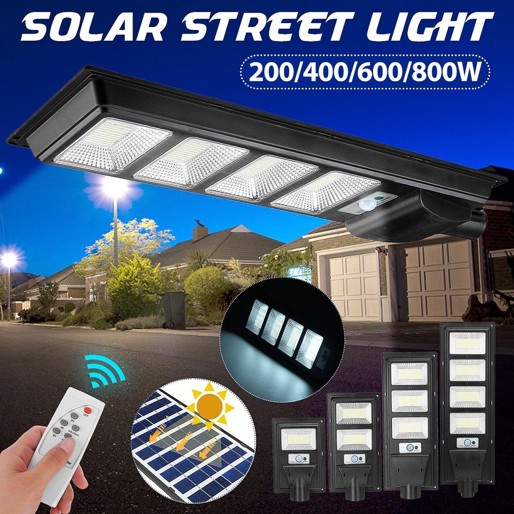 200W/400W/600W/800W LED Solar Lamp Outdoor Solar Lamp Powered Sunlight Radar PIR Motion Sensor Wall Street Light for Garden Yard