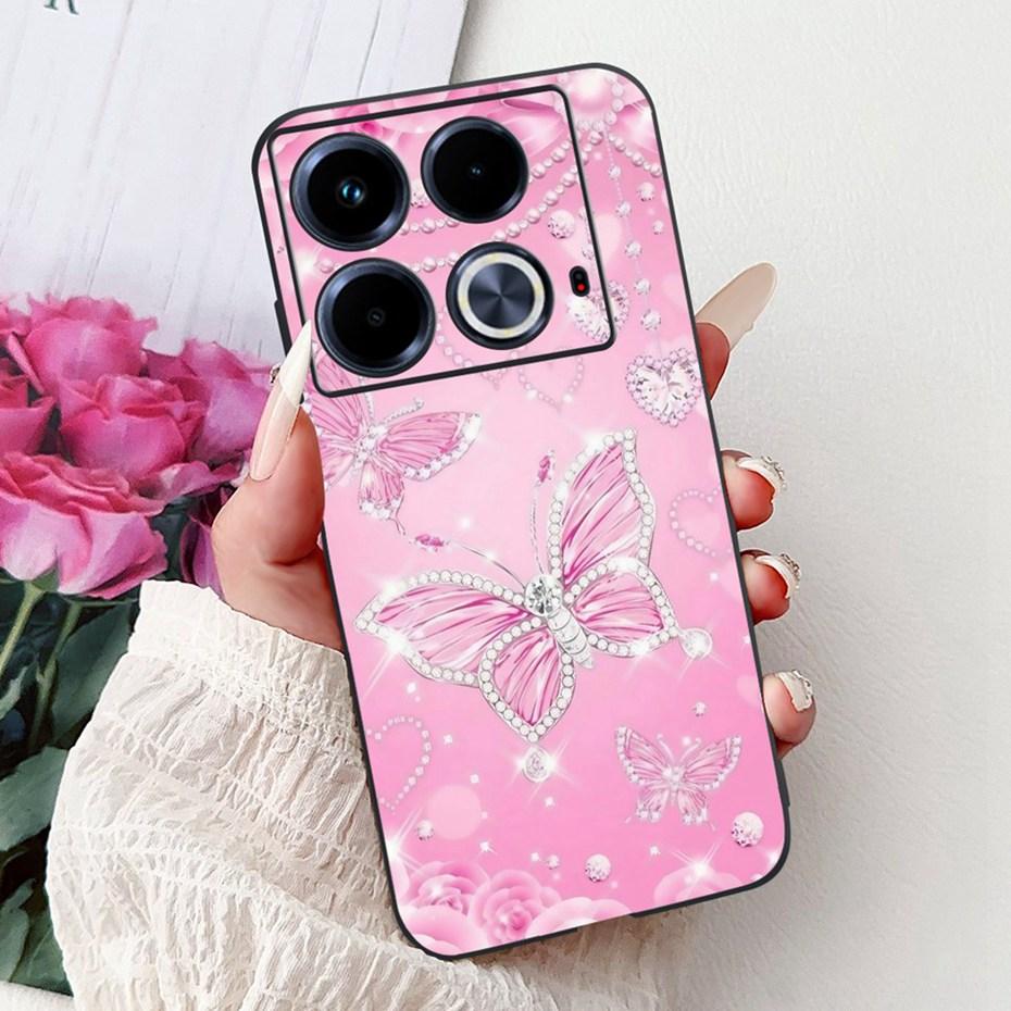 Cute Painting Phone Case For Infinix Note 40 40Pro Pro+ Soft Silicone TPU Back Cover For Infinix Note40 Pro Plus Cases Bumpers