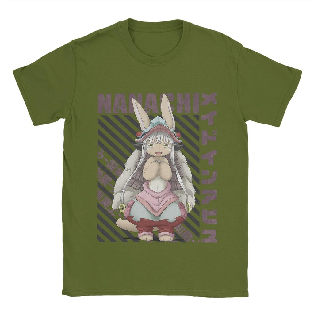 Men Made in Abyss T Shirt Nanachi Cotton Tops Funny Short Sleeve O Neck Tee Shirt Adult T-Shirts