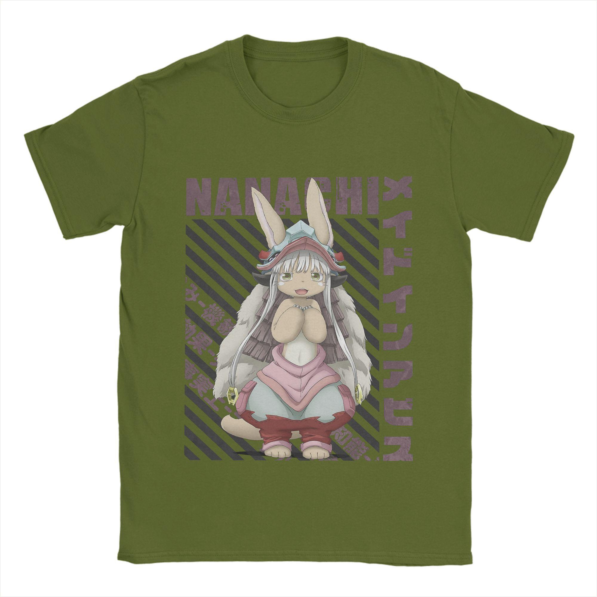 

Men Made in Abyss T Shirt Nanachi Cotton Tops Funny Short Sleeve O Neck Tee Shirt Adult T-Shirts 4XL