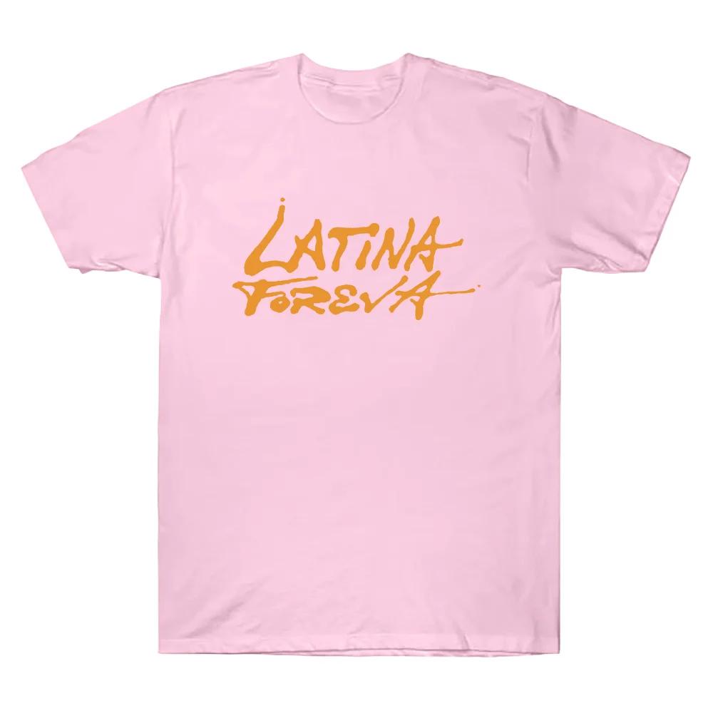Latina Foreva Tee Karol G Merch Tshirts Casual Women Unisex Long Sleeve Top O Neck Cotton Clothes High Street Loose Casual T Shirt