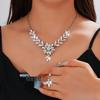 European & American High-Design Vintage Floral Necklace & Earrings Bridal Set