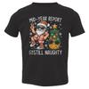 Halbjahres-Unart-Bericht Lustiges Weihnachtsmann-Feiertagsdesign Kleinkind T-Shirt Unisex T-Shirt